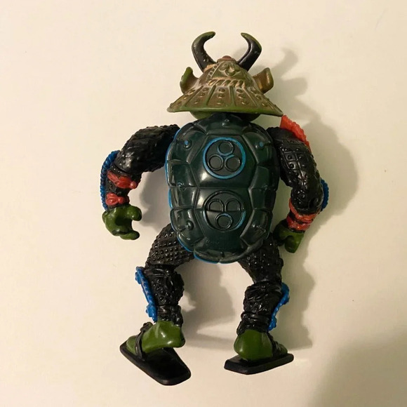 Vintage 1990 Teenage Mutant Ninja Turtle Leo Samurai TMNT Action Figure - Picture 7 of 9